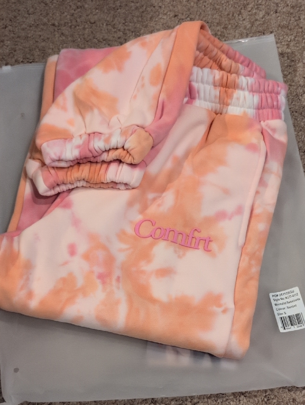 Comfrt Adults Small Sunset Minimalist Pants